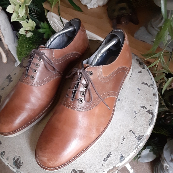 Johnston and Murphy,  FLEX SYSTEM, SHEEPSKIN, Size 11 M, Brown & Tan Saddles - Picture 2 of 13